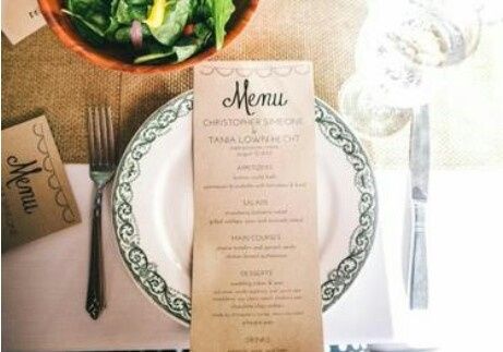 Ideas para presentar el menú de bodas!! - 15