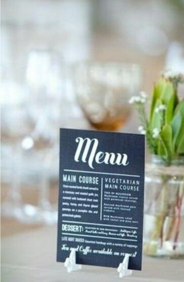 Ideas para presentar el menú de bodas!! - 19
