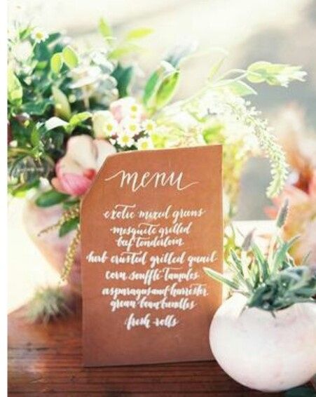 Ideas para presentar el menú de bodas!! - 22