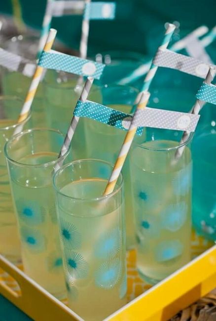 Turquesa, amarillo y gris... inspiración de boda!! - 6