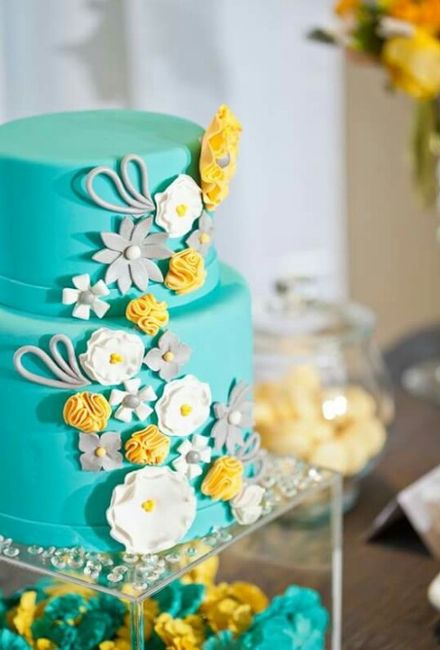 Turquesa, amarillo y gris... inspiración de boda!! - 7