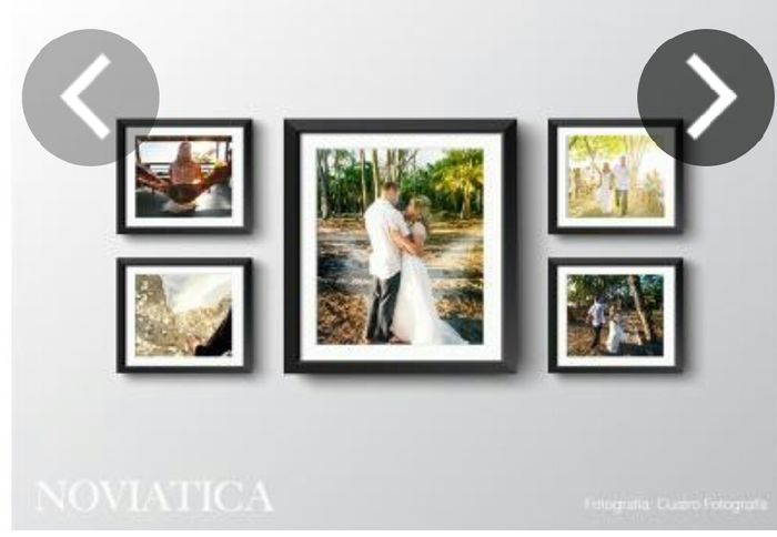 Formas creativas de decorar las paredes con las fotos de boda!! - 3