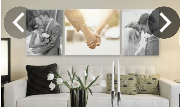 Formas creativas de decorar las paredes con las fotos de boda!! - 10