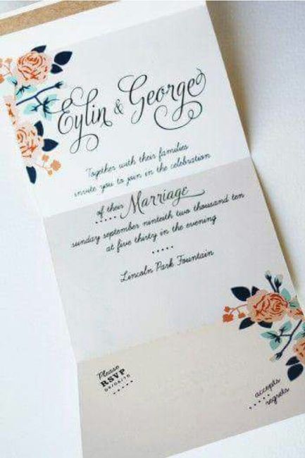 Diseños de invitaciones de boda... qué deben llevar? - 26