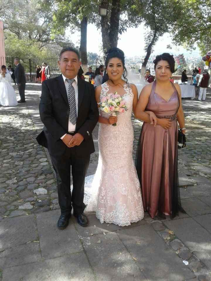 Papás y novia