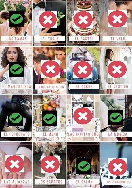 Tengo pocas cosas por que me caso en casi un año y apenas llevo mes y medio planeando jajaja