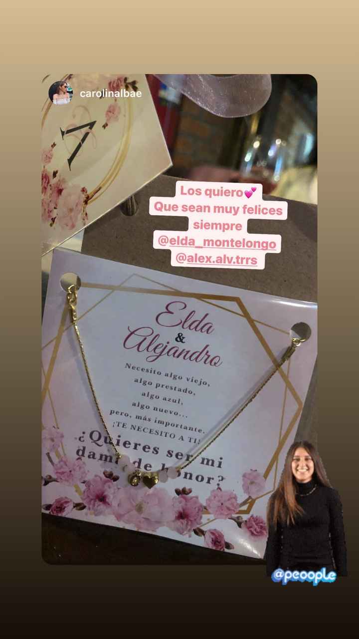¿Cómo le propusieron a sus damas y padrinos? - 1