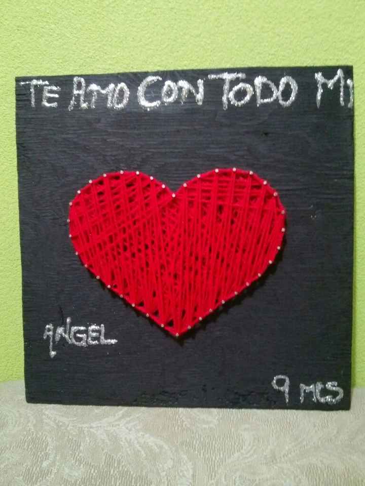 Diy cuadros con clavos y hilo - 1