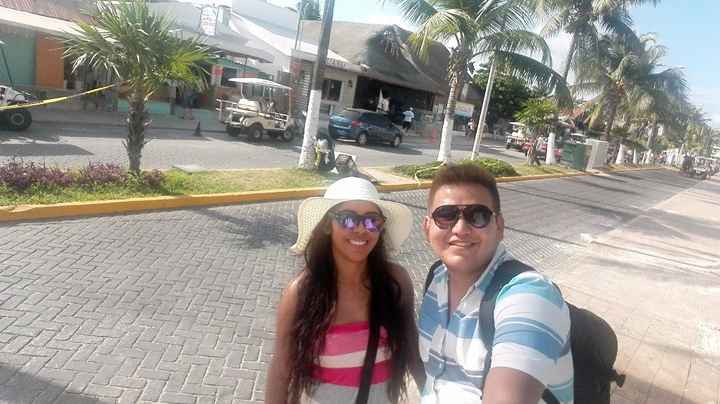 En las Calles de isla Mujeres