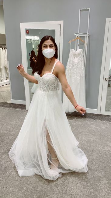 Aquí les dejo una imagen de mi vestido en la primera prueba - 1