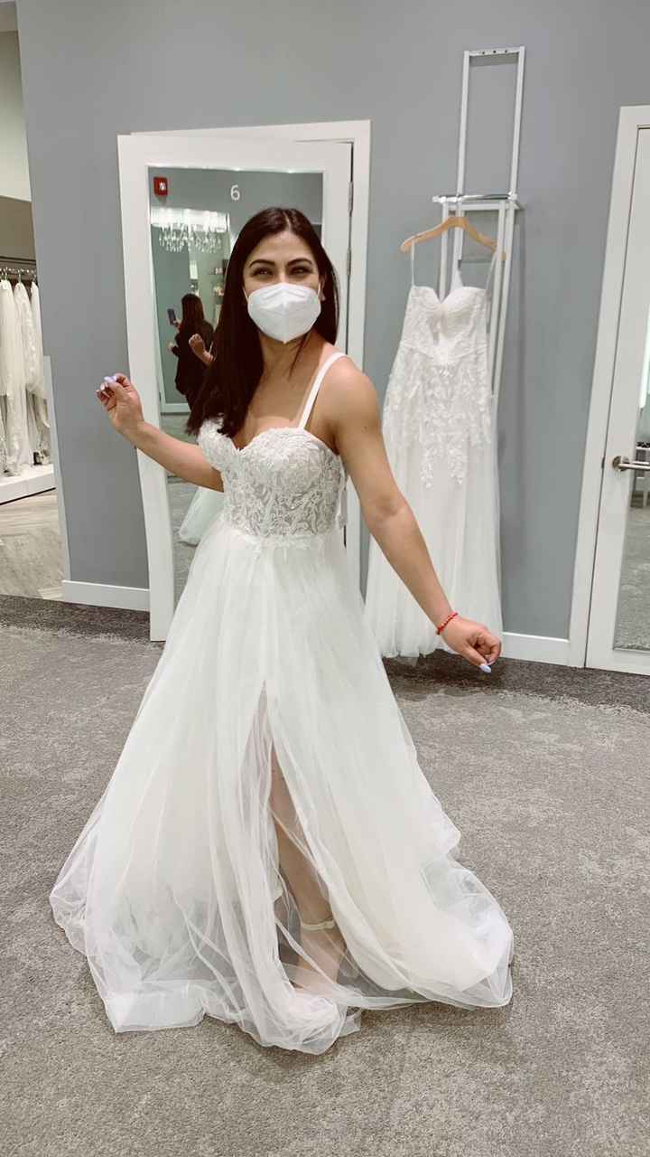 Aquí les dejo una imagen de mi vestido en la primera prueba - 1