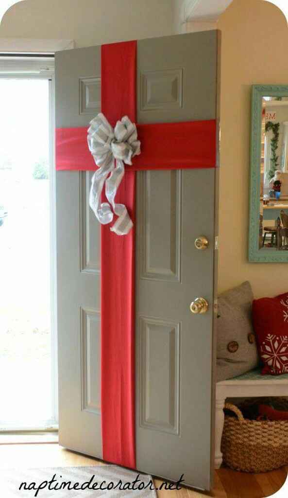  Ideas navideñas para la puerta de tu hogar !! - 1