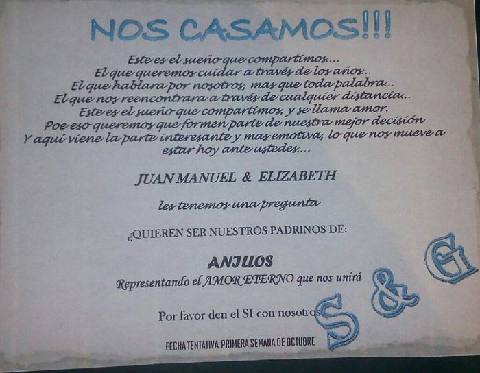  Tarjetas para los padrinos - 2