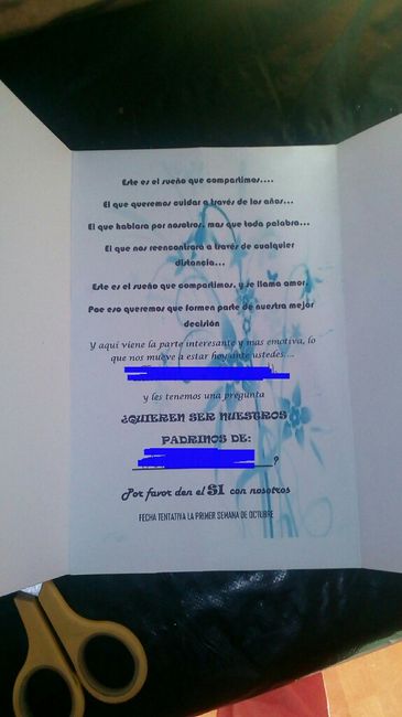  Tarjetas para los padrinos - 2