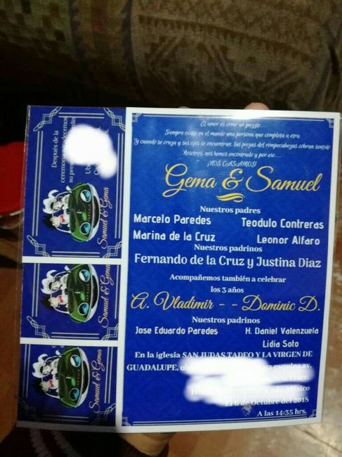 borrador y Presentación de Invitaciónes parte 2 - 5