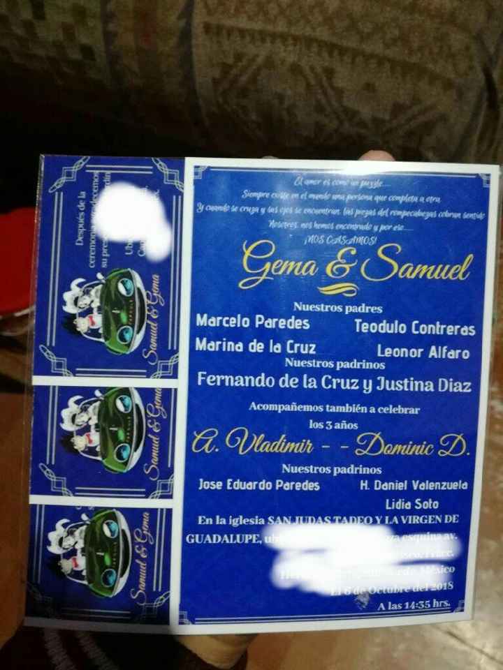 borrador y Presentación de Invitaciónes parte 2 - 5