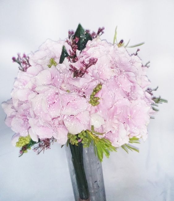 Ramos con hortensias 4
