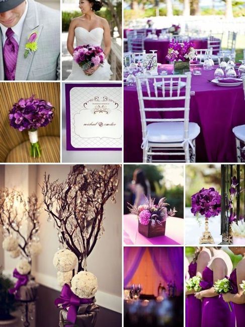 Ideas en color purpura para tu boda. 2