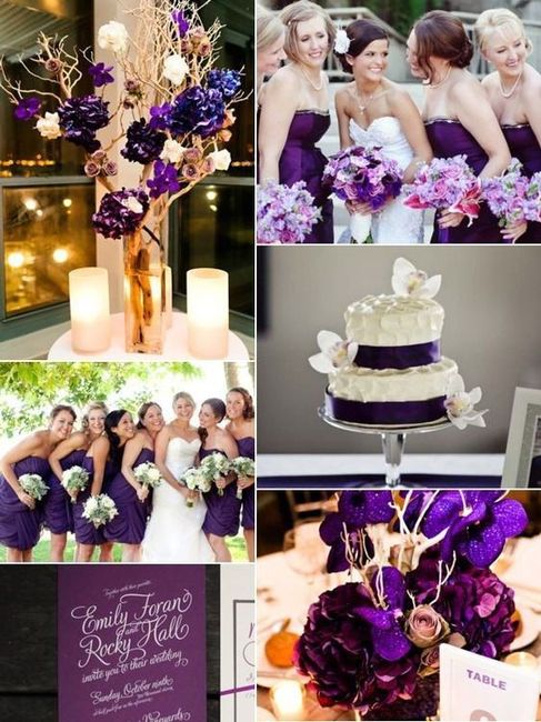 Ideas en color purpura para tu boda. 4