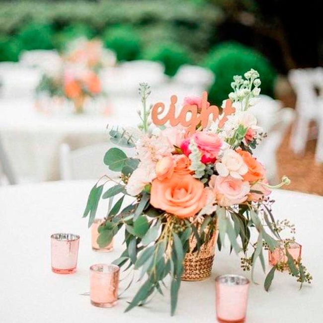 Color coral para tu boda 8