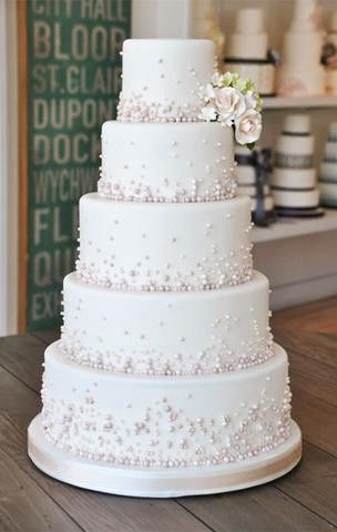 Diferentes estilos para el pastel de bodas 1