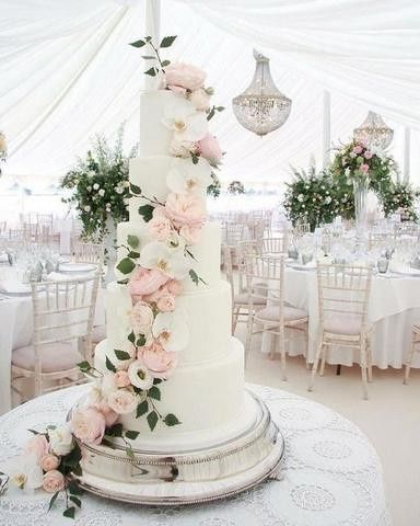 Diferentes estilos para el pastel de bodas 15