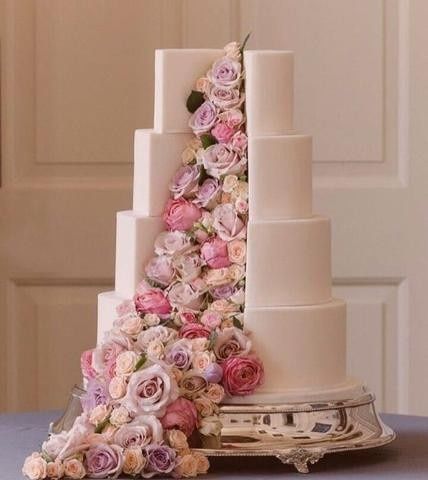 Diferentes estilos para el pastel de bodas 20