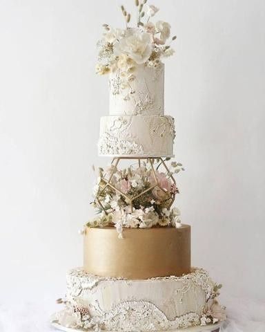 Diferentes estilos  para el pastel de bodas 2 13