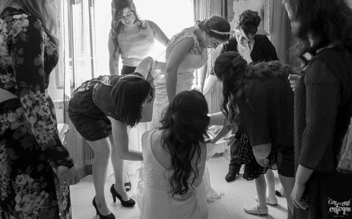 Novia alistandose 11