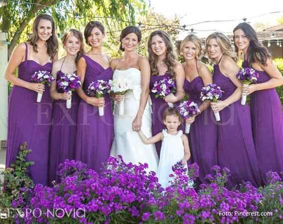 Tonos purpura morado  para tus damas - 1