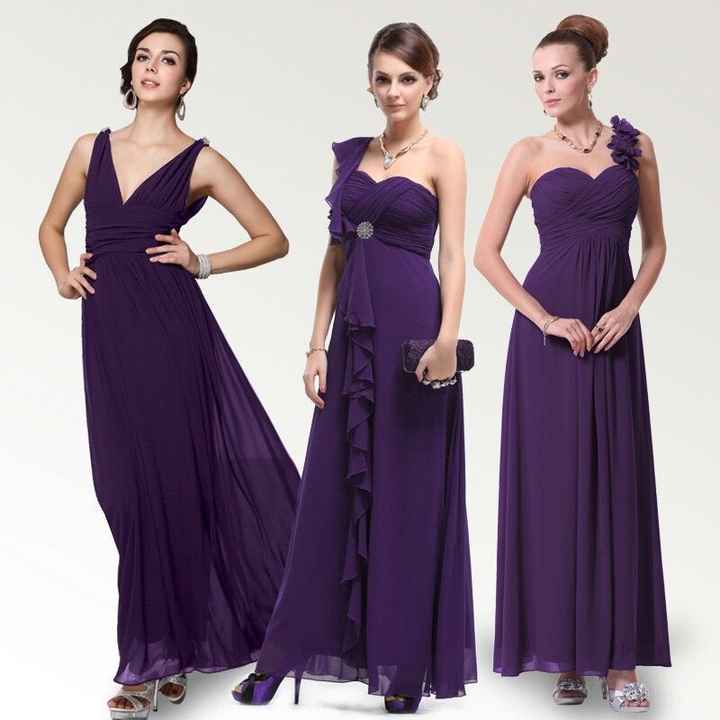 Tonos purpura morado  para tus damas - 2