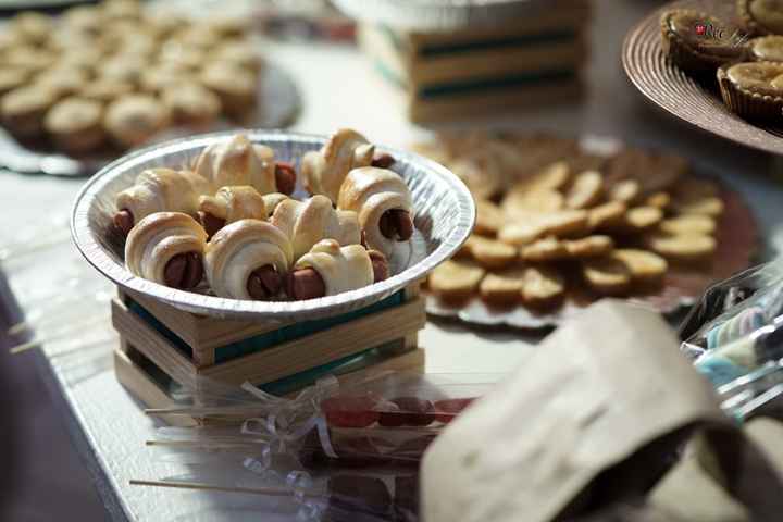 ¡¿mesa de snacks o snacks en cada mesa?! - 2