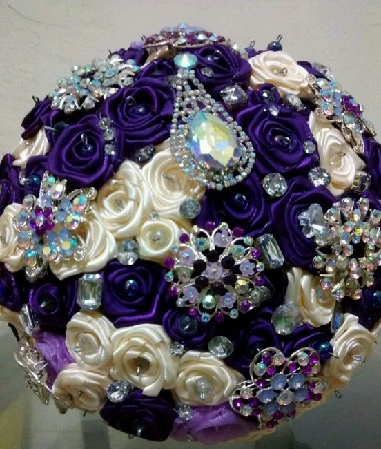 Flores de tela para ramo, tocado, etc: la prueba final - 1