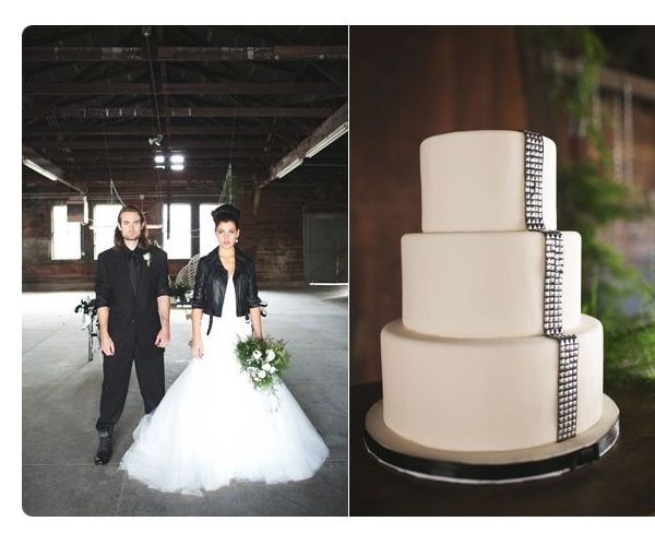 Boda en noviembre con detalles en negro y estilo rocker - 2