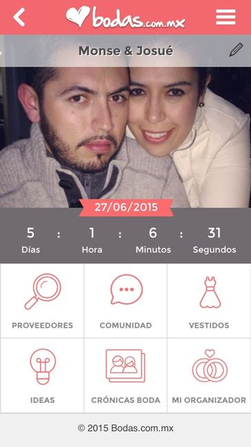 Cuenta regresiva hacia tu boda. - 1