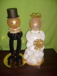 novios de globos