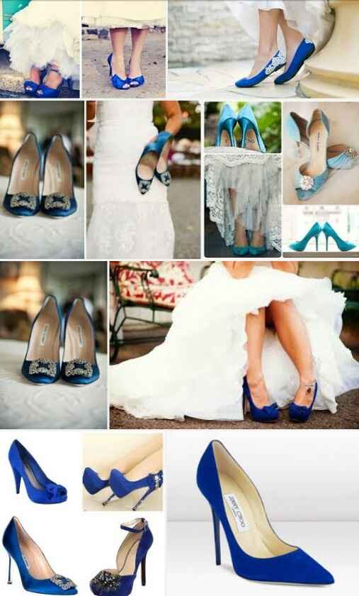 Zapatos azules o blancos!? - 1