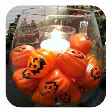 centro de mesa para boda tipo halloween