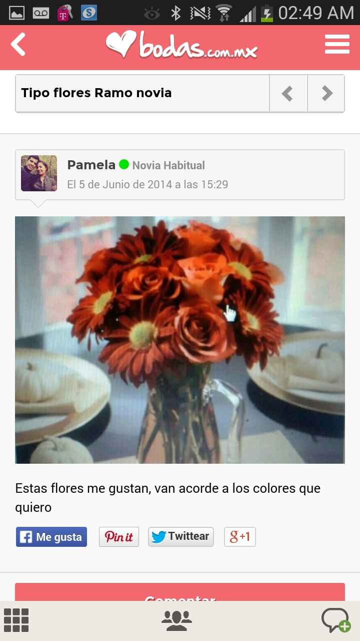 Flores en color vino - 1