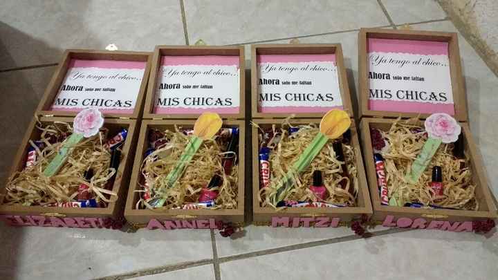 Cajitas para madrinas! listas!!!! - 2