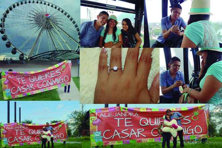 asi me entrego mi anillo de compromiso