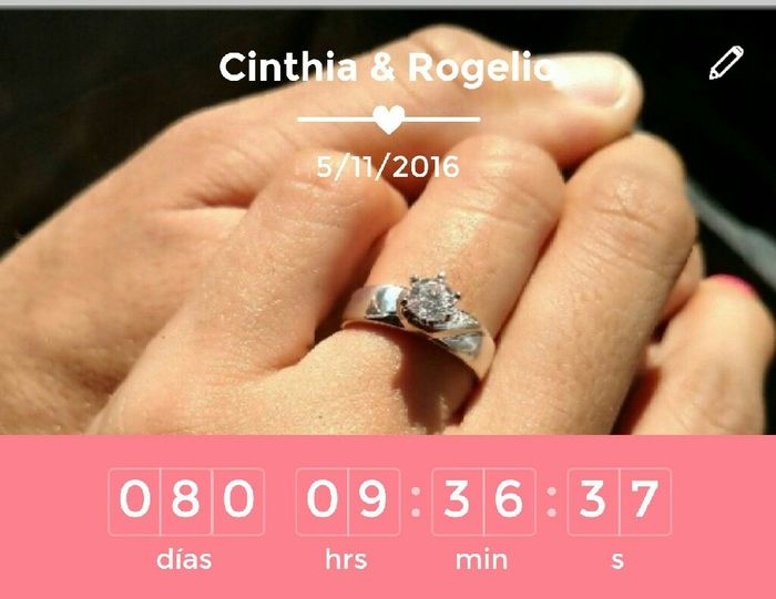 ¿Cuántos días te faltan para tu boda? - 1