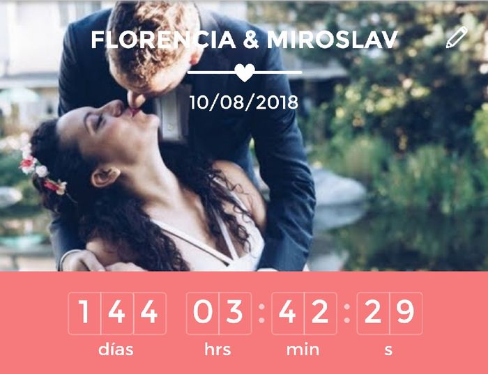 ¿Cuánto falta para que se casen? - 1