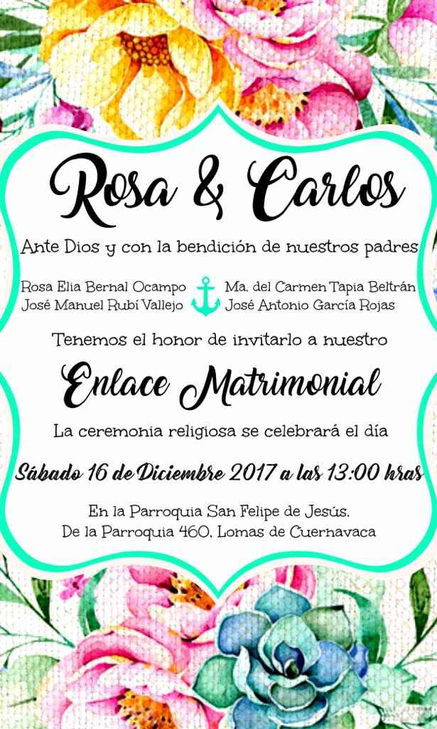 Invitación diy casi lista!!! - 1