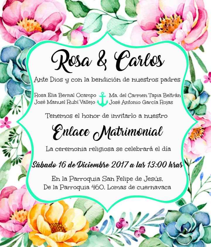 Invitaciones personalizadas económicas. - 1