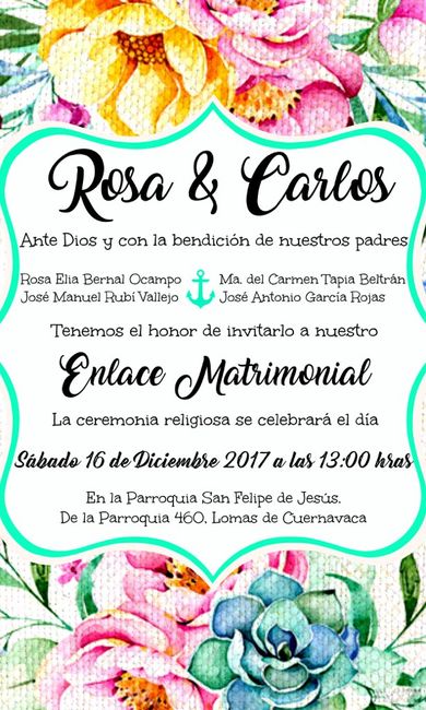 Mensaje para invitaciones ¡ayuda! - 1