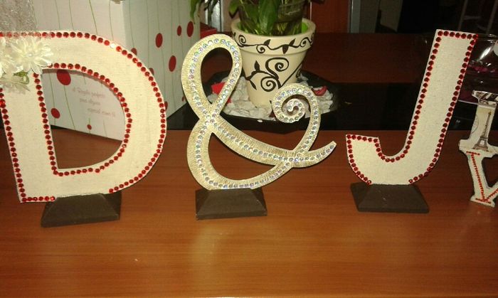 Letritas para mesa de novios - 2