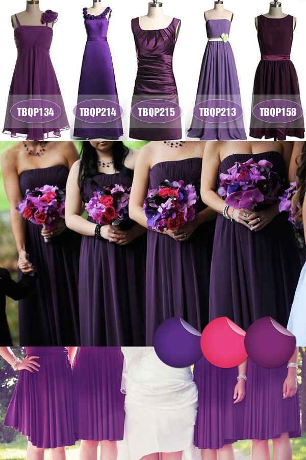 Vestido damas morado