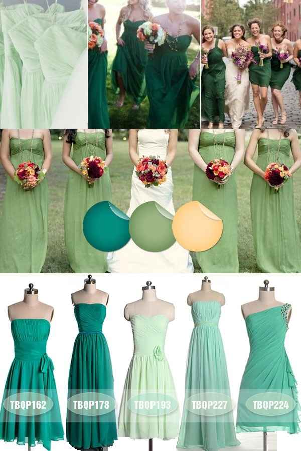 Vestidos damas verde