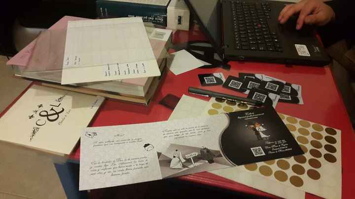 Preparando las invitaciones - 1